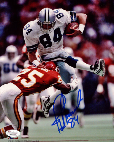 Jay Novacek Autographed/Signed Dallas Cowboys 8x10 Photo JSA 48324