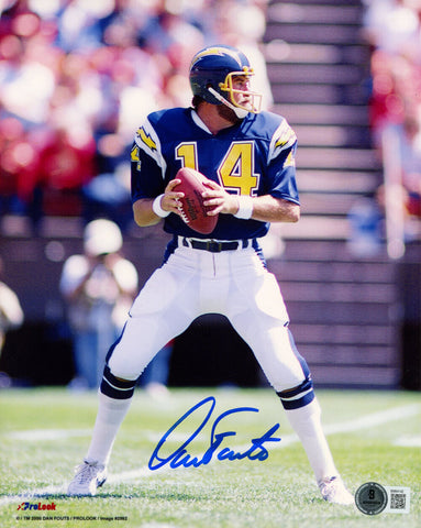 Dan Fouts Autographed San Diego Chargers 8x10 Photo Beckett 45726