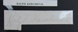 Ralph Kercheval Kentucky/Brooklyn Dodgers d. 2010 Signed Cut PSA/DNA 150198