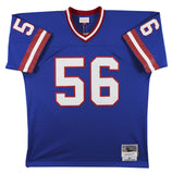 Giants Lawrence Taylor Signed 1986 Blue Mitchell & Ness Jersey BAS Witnessed