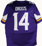 Stefon Diggs Autographed Vikings Purple Nike Vapor Jersey- Beckett W Holo *Black