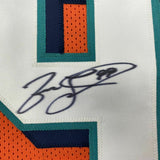 Autographed/Signed JASON TAYLOR Miami Orange Football Jersey JSA COA Auto