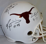 Campbell Williams McCoy Young Signed UT F/S Riddell Helmet W/ 2 Insc- JSA W Auth