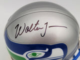 WALTER JONES AUTOGRAPHED SEATTLE SEAHAWKS GRAY MINI HELMET MCS HOLO 203085