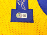 WARRIORS TIM HARDAWAY AUTOGRAPHED SIGNED YELLOW JERSEY BECKETT WITNESS 232600