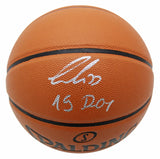 Mavericks Luka Doncic "15 ROY" Signed Spalding Basketball Fanatics #A668460