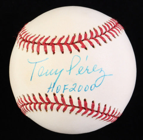 Tony Perez Cincinnati Reds "HOF 2000" Signed Baseball (Beckett) Big Red Machine