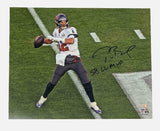 TOM BRADY Autographed "SB LV MVP" Super Bowl Action 16 x 20 Photograph FANATICS