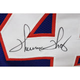 Thurman Thomas Autographed/Signed Pro Style Blue Jersey BAS 45437