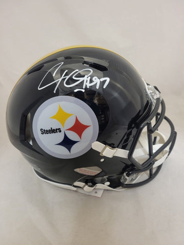 CAM HEYWARD SIGNED PITTSBURGH STEELERS F/S SPEED AUTHENTIC HELMET BECKETT