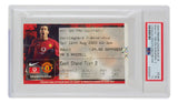 2003 Manchester United Cristiano Ronaldo Rookie Slabbed Ticket Stub PSA/DNA Fr