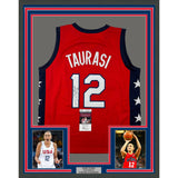 Framed Autographed/Signed Diana Taurasi 35x39 USA Olympics Red Basketball Jersey