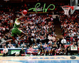 SHAWN KEMP AUTOGRAPHED 8X10 PHOTO SEATTLE SUPERSONICS SLAM DUNK MCS HOLO 202444