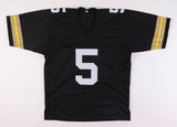 Terry Hanratty Signed Pittsburgh Steelers Jersey (TSE COA) Terry Bradshaws #2 QB