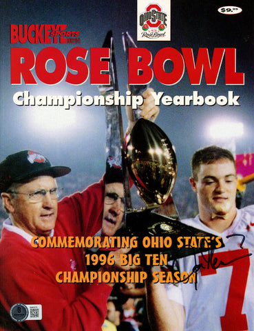 Joe Germaine Autographed Rose Bowl Yearbook Magazine Beckett 47490