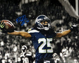 RICHARD SHERMAN AUTOGRAPHED 16X20 PHOTO SEATTLE SEAHAWKS RS HOLO STOCK #71539