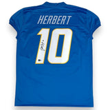 Justin Herbert Autographed SIGNED Game Cut Style Jersey - Powder Blue - Beckett