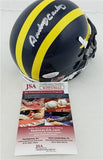 Anthony Carter Signed Michigan Wolverines Mini-Helmet (JSA) Minnesota Vikings WR