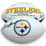 Terry Bradshaw Autographed Signed Pittsburgh Steelers Logo Football - JSA