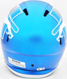 SAM LAPORTA AUTOGRAPHED LIONS MATTE BLUE FULL SIZE HELMET BECKETT 230025