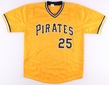 Gregory Polanco Signed Pittsburgh Pirates Yellow Jersey (TSE COA) El Coffee