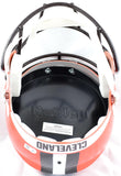 Ozzie Newsome Signed Browns F/S Speed Helmet w/HOF Dawg Pound- Beckett W Holo