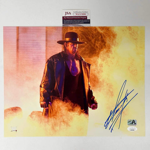 Autographed/Signed The Undertaker 11x14 WWE WWF Wrestling Photo JSA COA #2