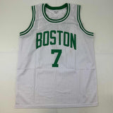 Autographed/Signed Dee Brown Boston White Basketball Jersey JSA COA