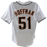 Trevor Hoffman Autographed/Signed White Pro Style Jersey Beckett 45959