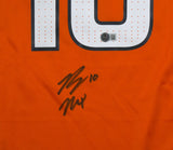 Bo Nix Autographed Denver Broncos Nike Game Orange Jersey - Beckett W Hologram