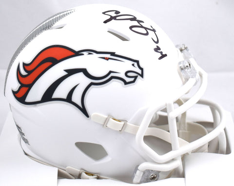 Champ Bailey Signed Broncos Alternate 2024 Speed Mini Helmet - Beckett W Holo