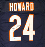 CHICAGO BEARS JORDAN HOWARD AUTOGRAPHED SIGNED BLUE JERSEY BECKETT 135364