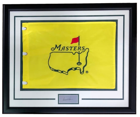 Arnold Palmer Framed Undated Masters Flag w/ Laser Engraved Signature