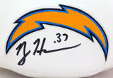 Rodney Harrison Signed San Diego Chargers Logo Football- Beckett W *Blk