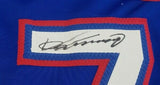 Vladimir Guerrero Signed Rangers Throwback Dallas Jersey (Beckett Hologram)