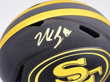 NICK BOSA AUTOGRAPHED 49ERS ECLIPSE BLACK FULL SIZE SPEED HELMET BECKETT 230695