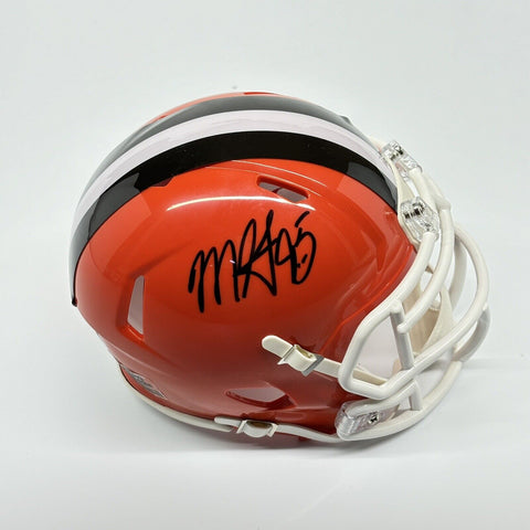 Myles Garrett Autographed Signed Cleveland Browns Mini Helmet Helmet White BAS