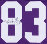 Stu Voigt Signed Vikings Jersey (JSA COA) 3xNFC Champions (1973, 1974, 1976) TE