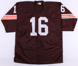 Milt Plum Signed Browns Jersey Inscribed "2x Pro Bowl" (CAS COA) Cleveland Q.B.