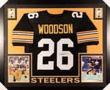 Rod Woodson Signed Steelers 35x43 Custom Framed Jersey (JSA)Super Bowl 35 Champ