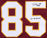 Don Warren Signed Redskins Jersey Inscribed "3x SB Champs" & "Hogs" (JSA COA)