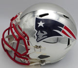 Tom Brady Autographed Chrome Silver Full Size Helmet Patriots TriStar 1901979