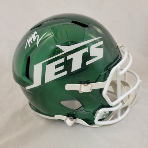 MALACHI CORLEY SIGNED NEW YORK JETS FS ALTERNATE SPEED REPLICA HELMET BECKETT QR