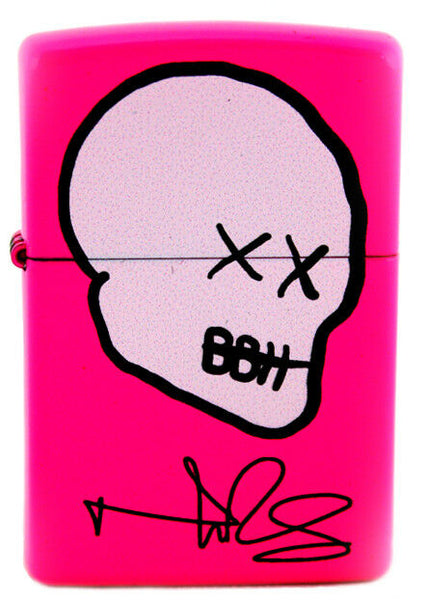 Norman Reedus Exclusive Zippo Lighter with BBH Logo - Neon Pink - White Logo