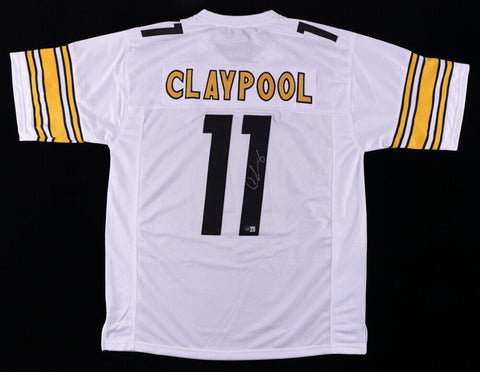 Chase Claypool Signed Pittsburgh Steelers White Home Jersey (Beckett QR Code)