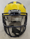 JJ McCARTHY SIGNED MICHIGAN SPEED AUTHENTIC HELMET WITH CHAMPS INSC. BECKETT QR