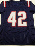 J. J. Taylor Signed New England Patriots Jersey (JSA COA) Pats Kick Return Man