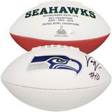 UCHENNA NWOSU AUTOGRAPHED SEATTLE SEAHAWKS WHITE LOGO FOOTBALL MCS HOLO 211034