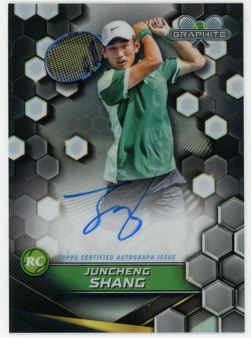 2024 Topps Graphite Tennis Signatures Shang Juncheng Auto Refractor #GS-JSG