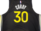 WARRIORS STEPHEN CURRY AUTOGRAPHED NIKE JERSEY 52 LENGTH +2 BECKETT 234965